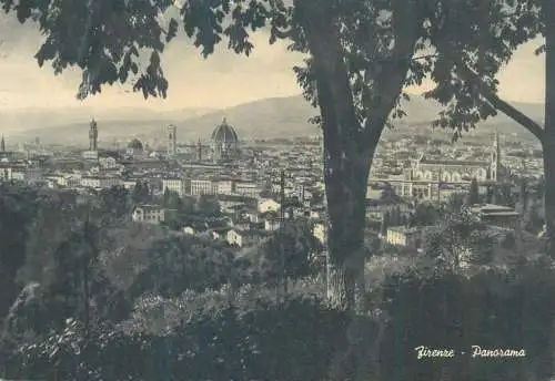 Postcard Italy Toscana Firenze Florence panorama