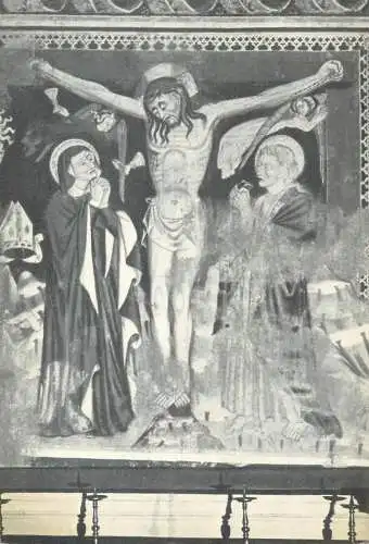 Postcard religious scene Christ on the cross