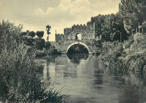 Postcard Italy Rome Nomentano bridge