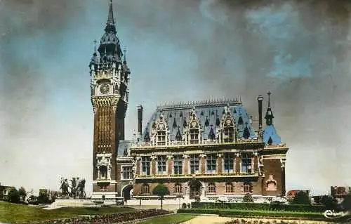 Calais hotel de ville cpsm