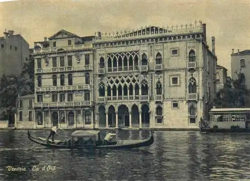 Postcard Italy Venice Ca d'Oro
