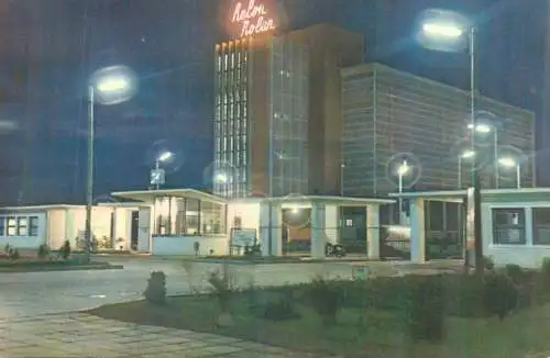 Romania Savinesti Uzina de fire si fibre sintetice aspect nocturn
