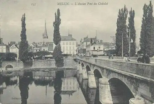 France Melun L'Ancien Pont du Chatelet