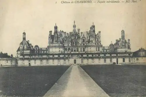 France Chateau de Chambord facade meridionale