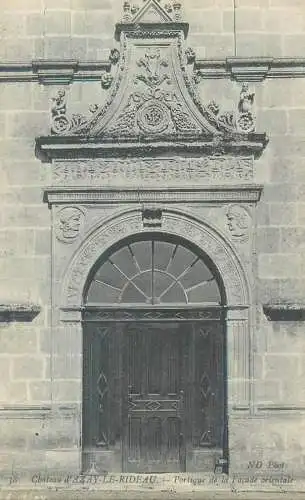 France Azay-le-Rideau Le Chateau Portique de la facade orientale