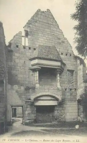 France Chinon Le Chateau Ruines des Logis Royaux