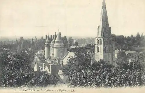France Langeais Le Chateau & l'Eglise