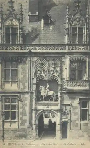 France Blois Le Chateau Aile Louis XII Portrail