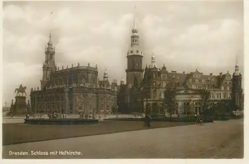 Germany Dresden Schloss mit Hofkirche