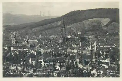 Germany Freiburg im Breisgau panoramic view vom Lorettoberg
