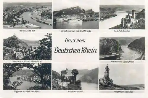 Germany Gruss vom Deutschen Rhein several views