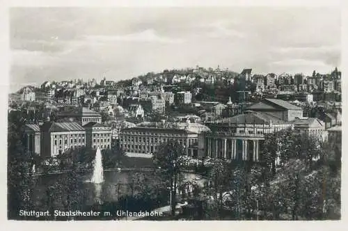 Germany Stuttgart Stadttheater m. Uhlandshohe