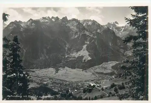 Austria Muttersberg mit Bludenz u. Rhatikon