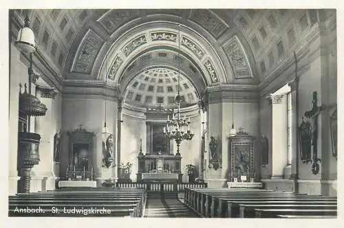 Germany Ansbach. St Ludwigskirche Inneres