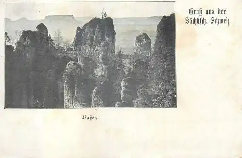 Saxon Switzerland Mountains (Sächsische Schweiz) AK 1900