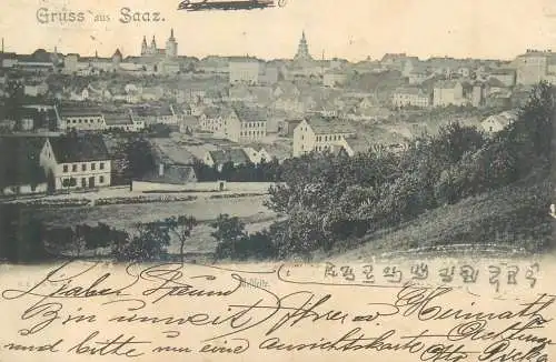 Gruss aus Saaz 1899 Žatec Czech R.