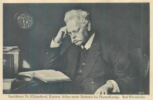 Sanitatsrat Dr. Kleinschrod Kurarzt fruher erster Badearzt bei PfarreKneipp Bad Worishofen