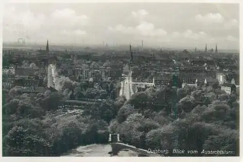 Germany Duisburg Blick vom Aussichtsturm
