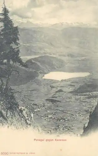 Italy Penegal gegen Karersee panoramic view