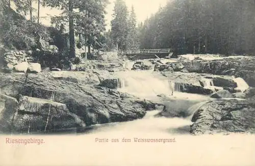 Poland Karkonosze Riesengebirge Partie aus Weisswassergrund picturesque natural landscape
