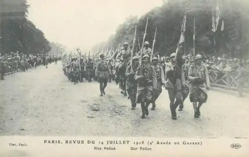 France Revue du 14 Juillet 1918 4th Annee de Guerre Nos Pollus