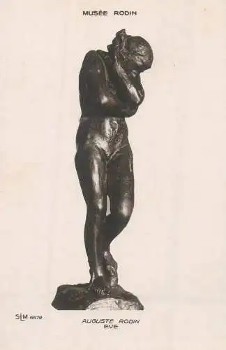 Postcard Sculptures musee Rodin Auguste Rodin Eve