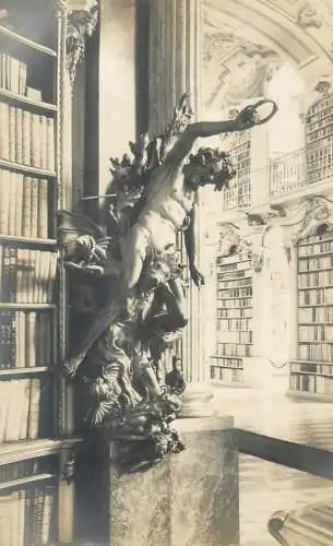 Postcard Sculptures Admont Abbey Library Austria Die Holle