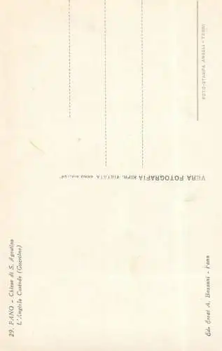 Postcard Italy Fano chiesa di S. Agostino l'angielo custode