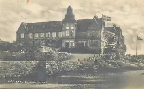 Postcard Sweden Göteborg Kangedrags restaurant