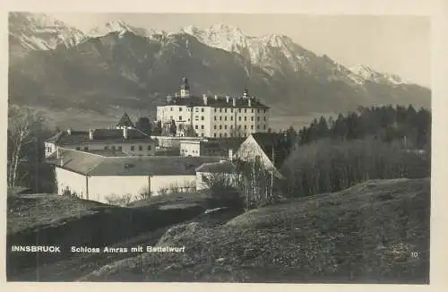 Postcard Austria > Tirol > Innsbruck Schloss Amras mit Bettelwurf
