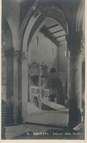 Postcard Italy  Aquileia interno della Basilica