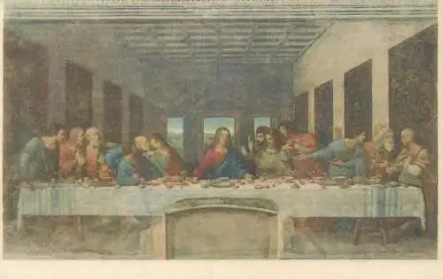 Postcard Italy l'ultima cena Leonardo da Vinci