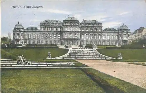 Postcard Austria Wien Schloss Belvedere