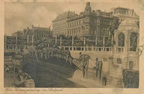 Postcard Austria > Vienna > Wienausmundung im Stadtpark