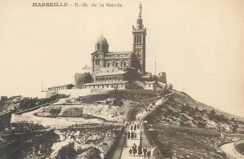 Postcard France Marseille Notre Dame de la Garde
