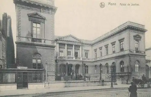 Postcard Belgium Mons Palais de justice