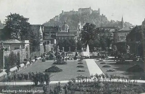 Postcard Austria Salzburg Mirabellgarten