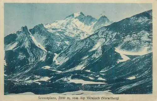 Postcard Austria Vorarlberg Scessaplana