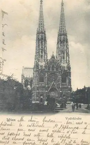 Postcard Austria Wien Votivkirche