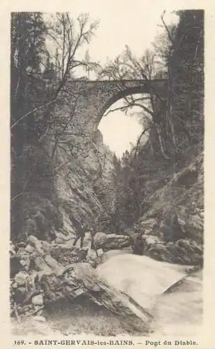 Postcard France Saint Gervais les bains pont de diable