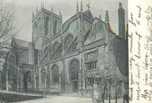 Postcard Uk Sherborne abbey