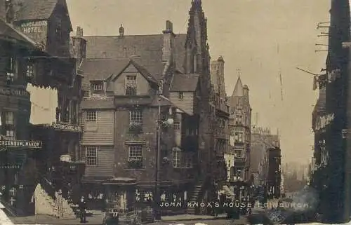 Postcard Scotland Edinburgh John Knox's house