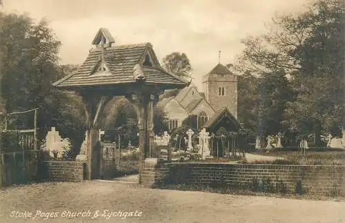 Postcard United Kingdom England Parishes: Stoke Poges
