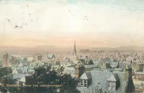 Postcard United Kingdom Scotland  Dumfries from the Observatory