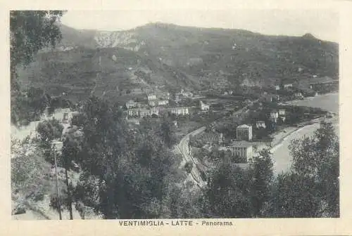 Postcard Italy Ventimiglia Latte