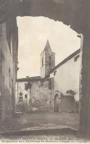 Postcard France St. Agnes Menton