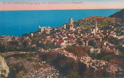 Postcard France La Turbie Tour d'Auguste