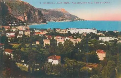 Postcard France Beaulieu sur Mer Tete de Chien