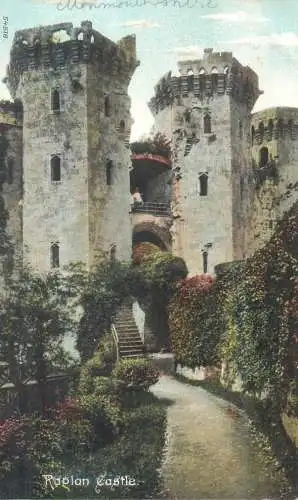 Postcard United Kingdom Wales Raglan Castle