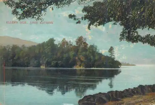 Postcard UK Scotland Ellen's isle Loch Katrine